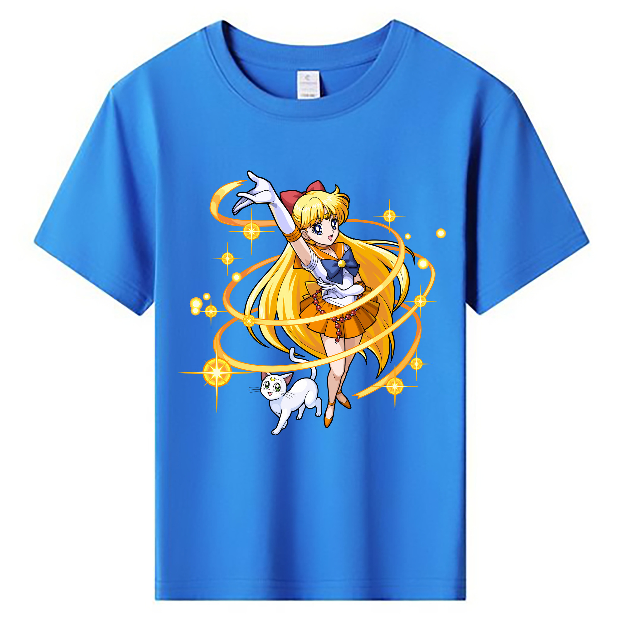 （画像用） 美少女戦士セーラームーン 愛野 美奈子 あいの みなこ Sailor Moon Aino Minako 綿100％キッズTシャツ（フロントプリント）